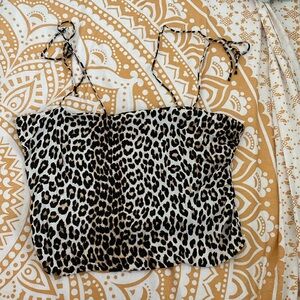 H&M Cheetah print top